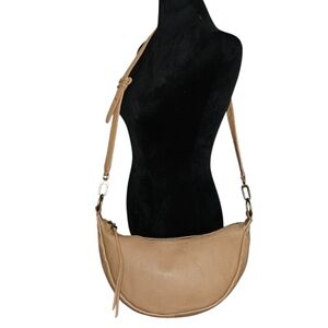 Hobo International Women's Brown Knox Leather Sling Crossbody Bag